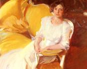 Clotilde Sentada En El Sofa - 华金·索罗利亚·巴斯蒂达